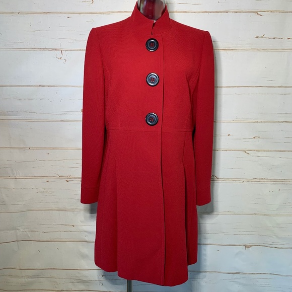 Tahari Jackets & Blazers - TAHARI Arthur S. Levine Red Coat 8 Petite